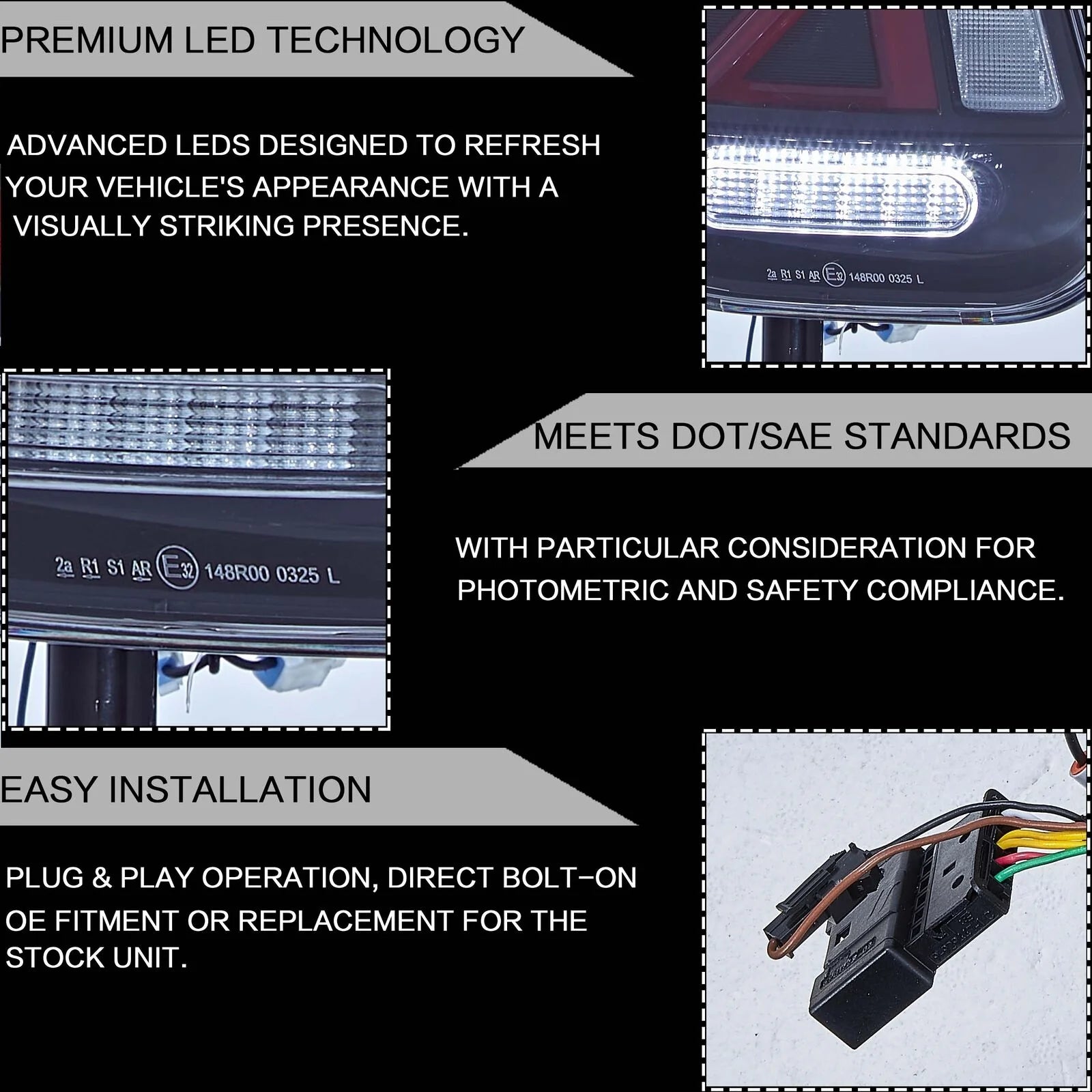 BMW Mini Cooper R50 R52 R53 LED Taillights 2001 - 2008